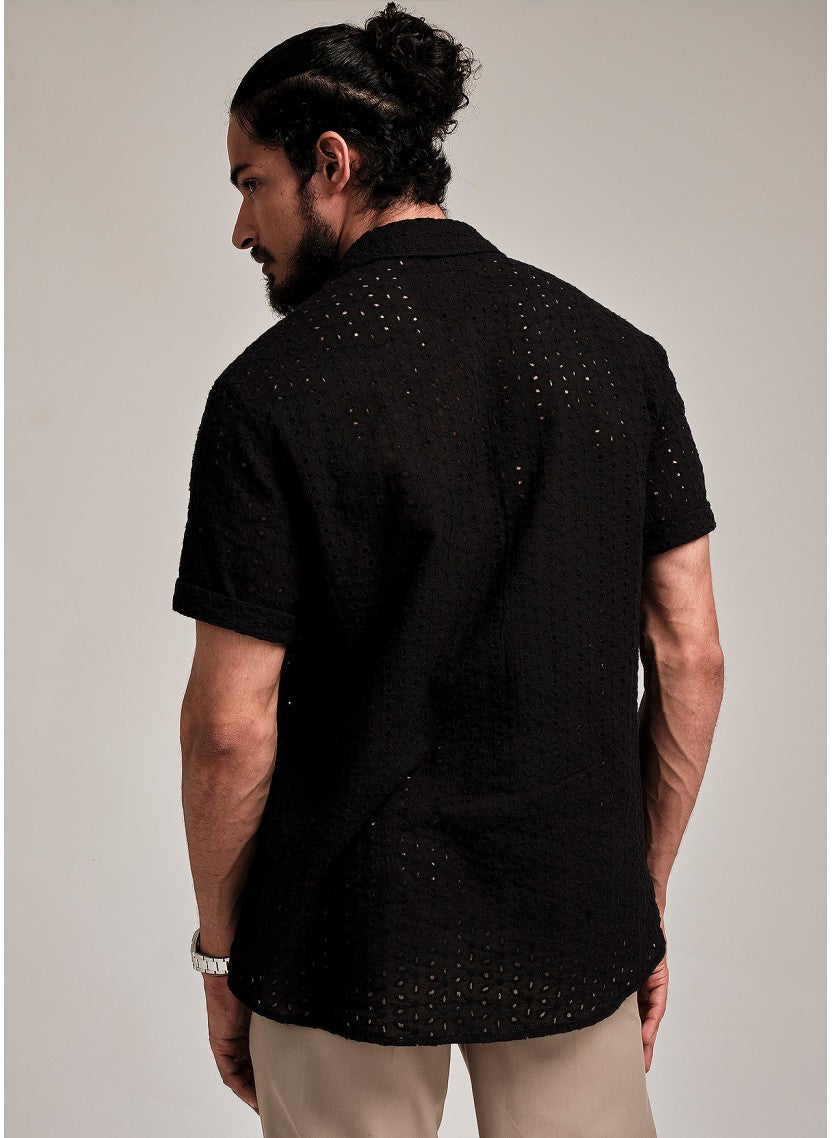 LIAM BLACK CUTLAWN SHIRT