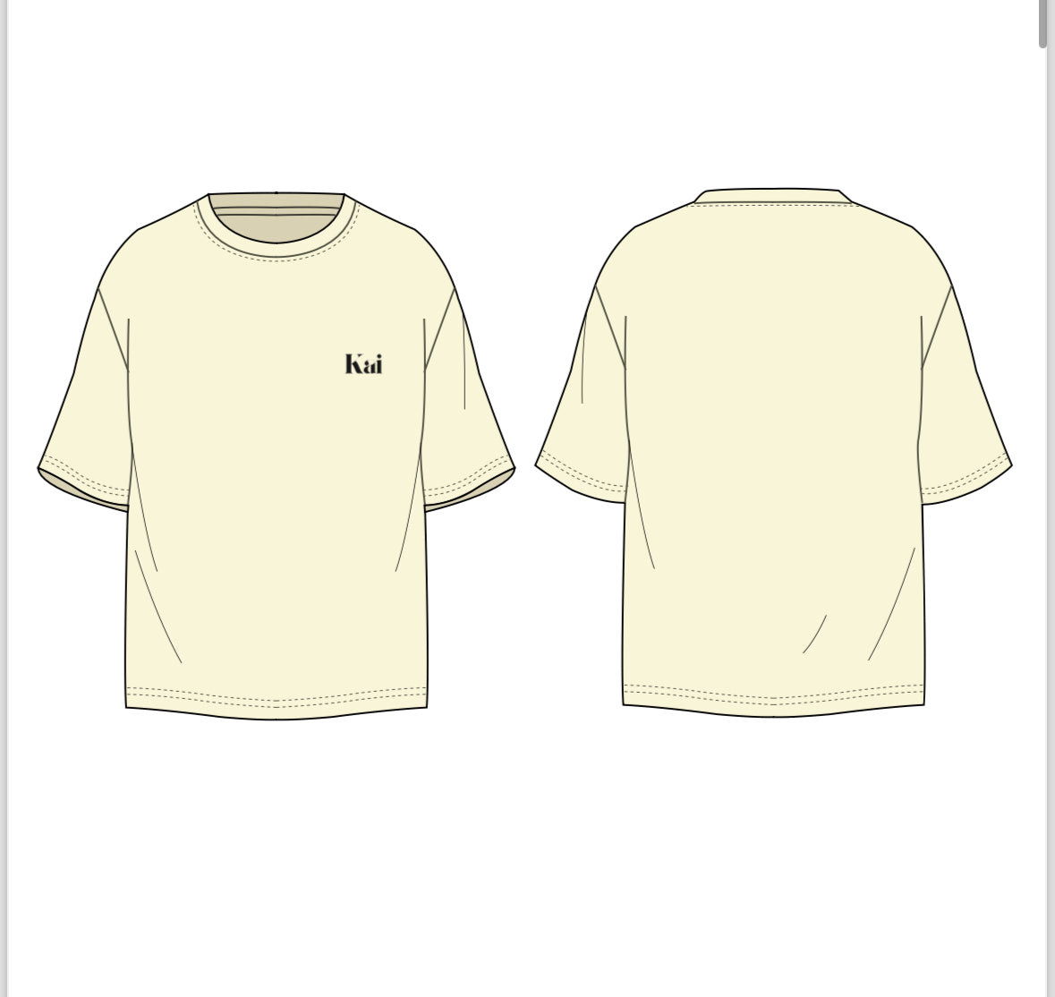 Kai Oversized Tee's- Beige