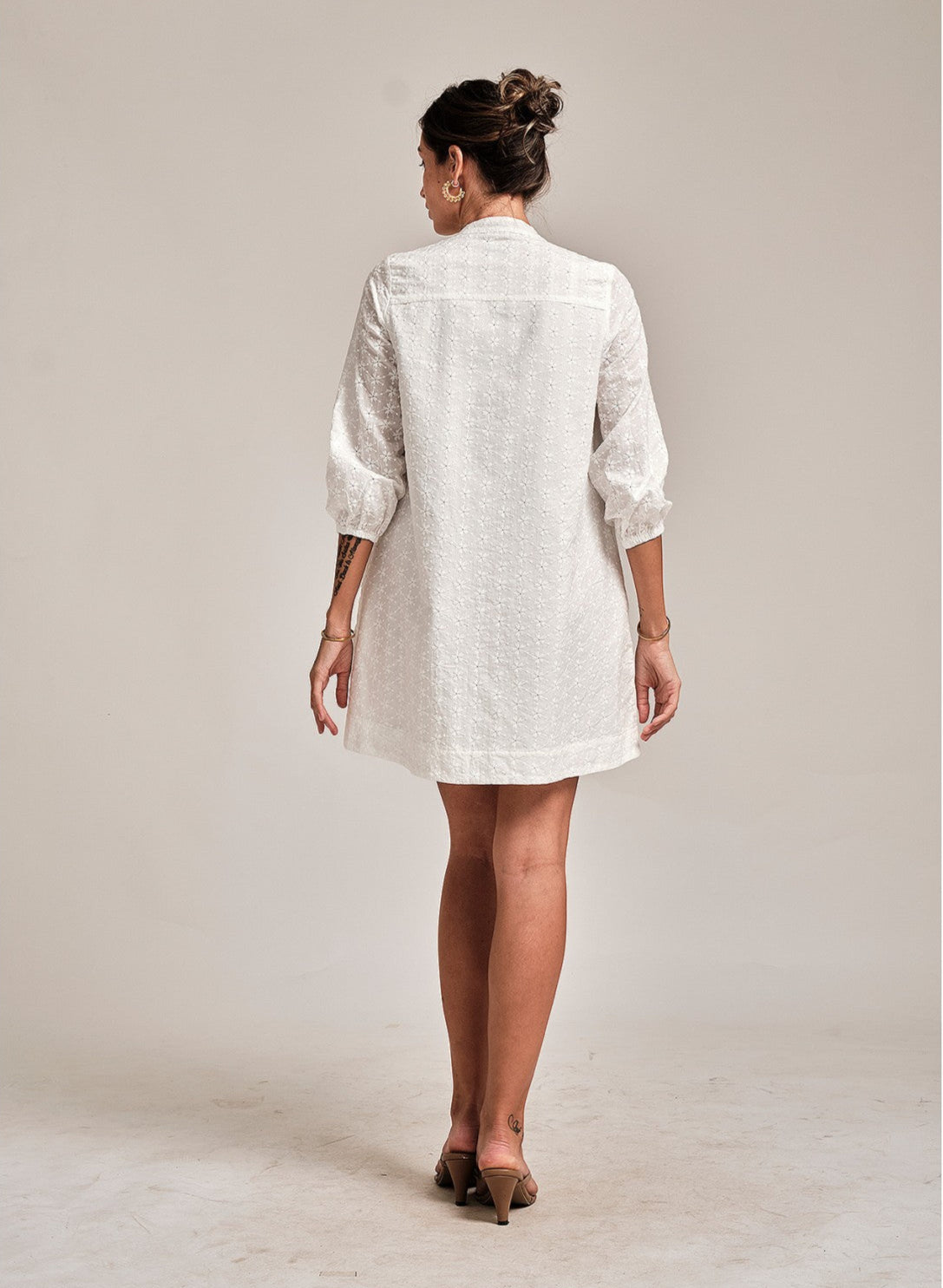 FREYA SHIRT DRESS : WHITE